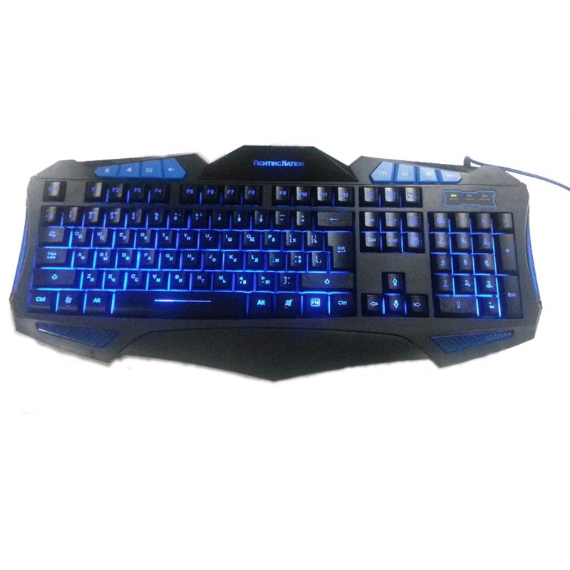 Gaming Keyboard Fighting NatioUSB LED Backlight