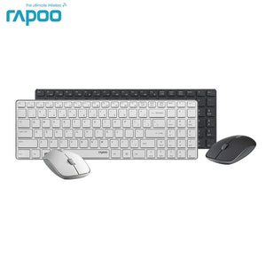 Rapoo 9300P Ultra Thin Metal Optical Wireless Keyboard and Mouse Combos