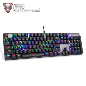 Gaming Keyboard Mechanical Keyboards USB Wired Ergonomic LED RGB Backlight