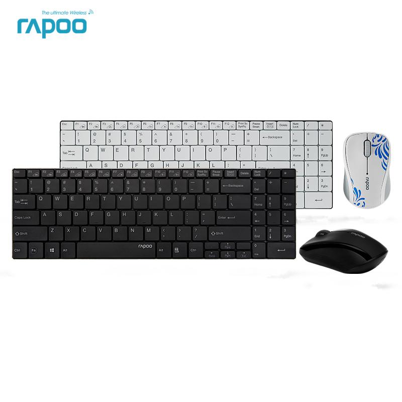Rapoo 9060 Keyboard and Mouse Set Ultra Thin 2.4G Wireless Optical Keyboard and Mouse Combos
