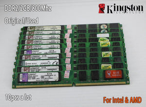 Used Kingston Desktop RAM DDR2 2GB 2g PC2-6400 800MHz 667Mhz