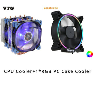 2018 VTG 5 Heatpipe Radiator 4pin CPU Cooler Fan