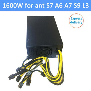 1600W psu Ant S7 A6 A7 S7 S9 L3 BTC miner machine server mining board power supply