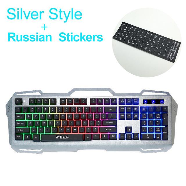 IMice Wired Gaming Keyboards Mechanical Feeling