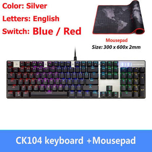 CK104 104 Keys Mechanical Keyboard Backlit Anti-Ghosting