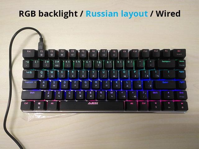 Ajazz mechanical keyboard RGB backlight