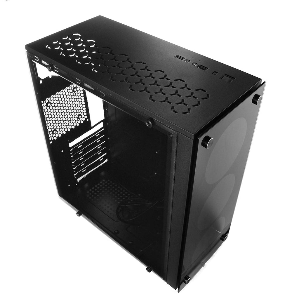 S SKYEE ATX Mid Tower Computer Gaming PC Case