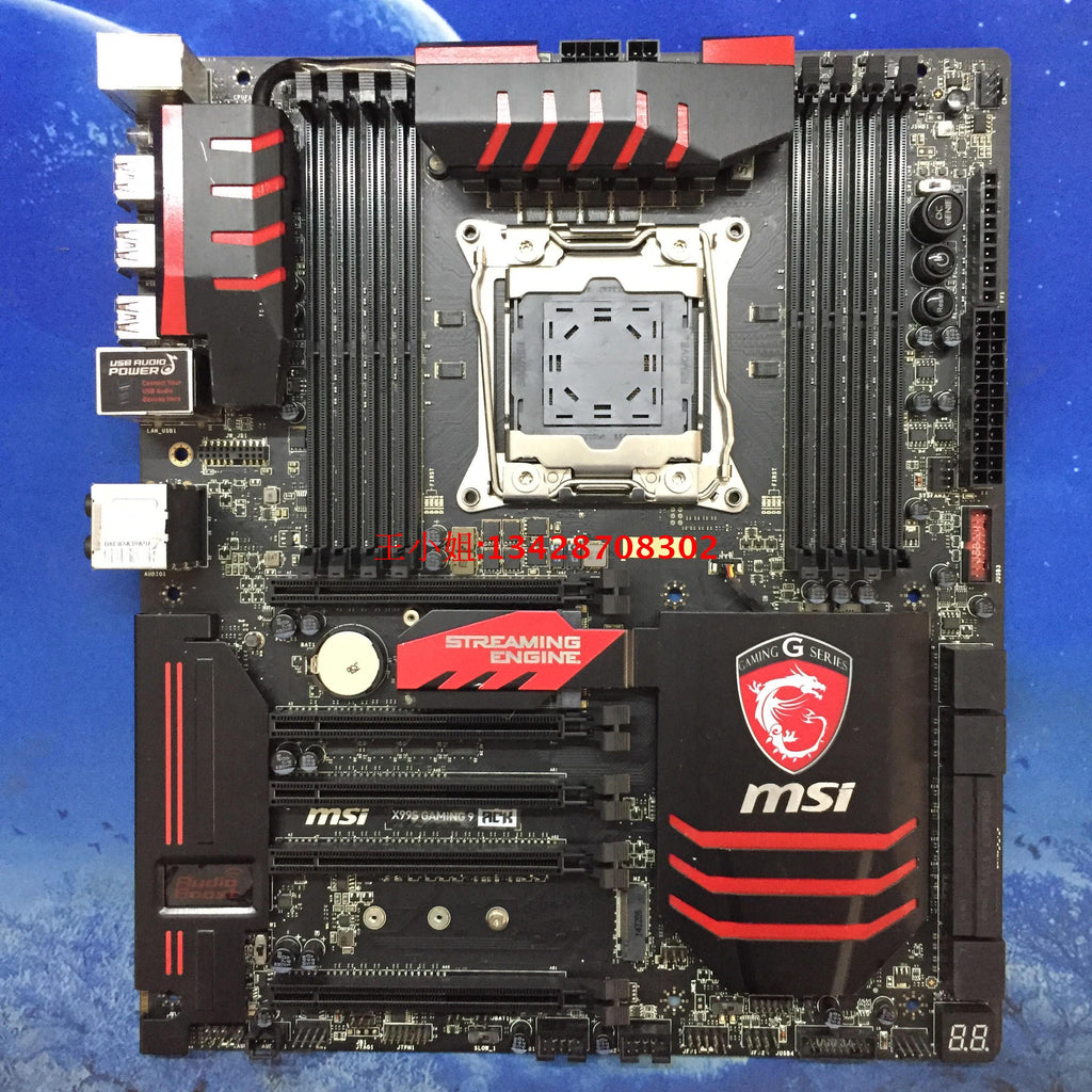 MSI X99S GAMING 9 ACK supports four SLI crossfire X99 motherboard